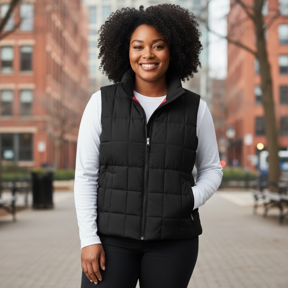 GAP Black‎ Quilted Vest for Women